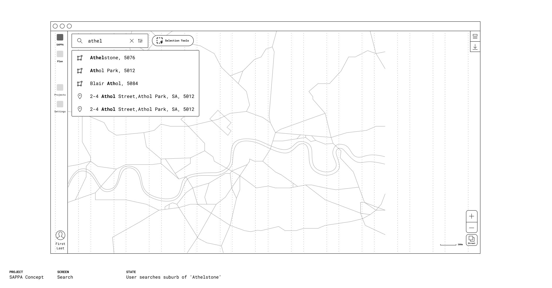 PlanSA prototype map view