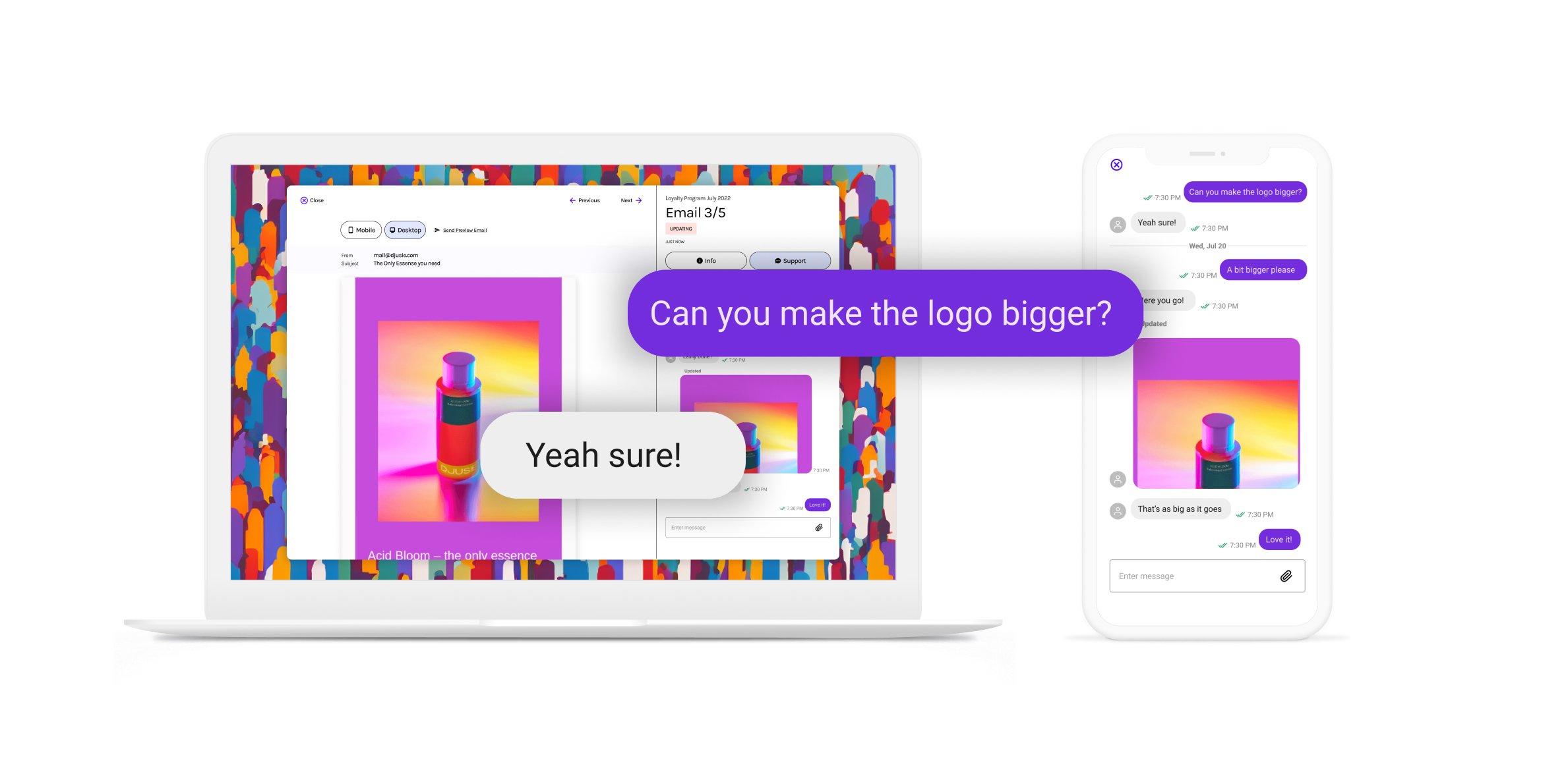 Flowstate platform header screens
